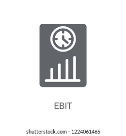 Ebit icon. Trendy Ebit logo concept on white background from business collection. Suitable for use on web apps, mobile apps and print media.