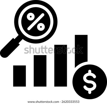 Ebitda Icon Glyph Vector Illustration