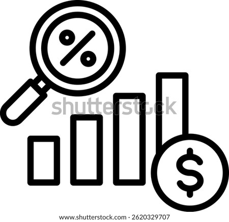 Ebitda Icon Line Vector Illustration