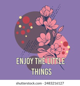 EBJOY THE LITTLE THING GIRLS GRAPHIC T SHIRT VECTOR DESIGNS AND OTHER USES.