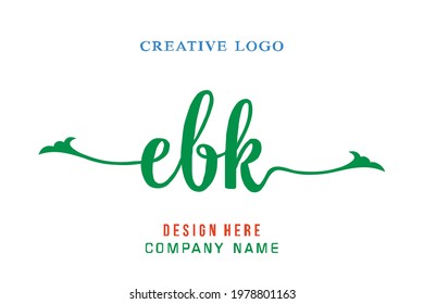 EBK lettering logo is simple, easy to understand and authoritative