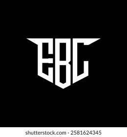 EBL letter logo design with white background in illustrator, vector logo modern alphabet font overlap style, calligraphy designs for logo, Poster, Invitation, etc.