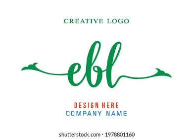 EBL lettering logo is simple, easy to understand and authoritative