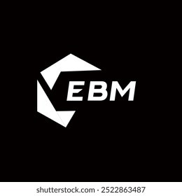 EBM creative minimalist letter logo. EBM unique vector initials alphabet letter logo design
