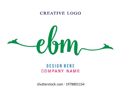 EBM lettering logo is simple, easy to understand and authoritative