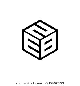 EBN letter logo design in illustration. Vector logo, calligraphy designs for logo, Poster, Invitation, etc.