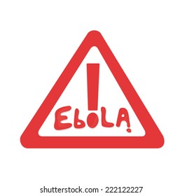 Ebola alert signal in vector
