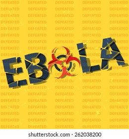 Ebola  inscription  background broken