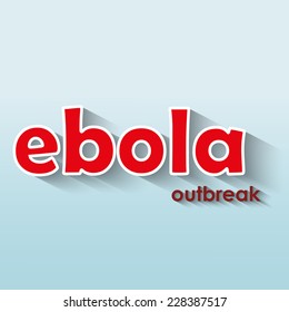 Ebola sign. Vector
