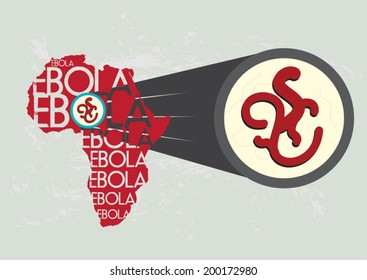 Ebola Virus in Africa Magnified Bigger