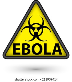 Ebola Virus Alert Sign,vector Illustration