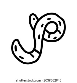 ebolavirus line vector doodle icon design