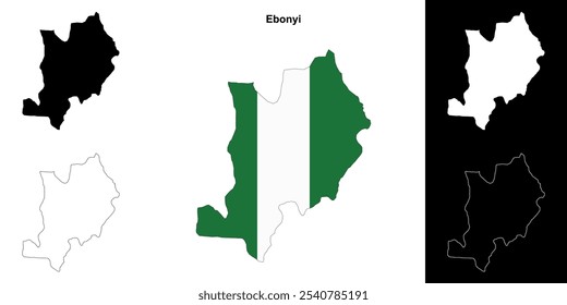 Conjunto de mapas de contorno de estado de Ebonyi