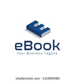 EBook App Or Online Book Store Logo Template