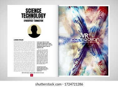 E-book application design, abstract technology concept with 3D rendering background