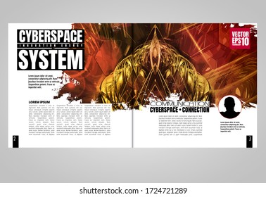 E-book application design, abstract technology concept with 3D rendering background