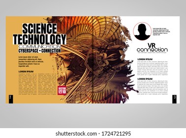 E-book application design, abstract technology concept with 3D rendering background
