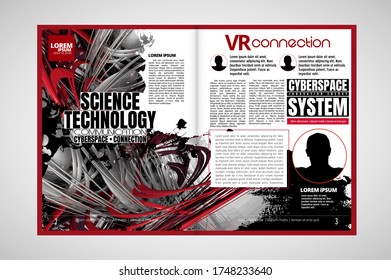 E-book application design, abstract technology concept with 3D rendering background