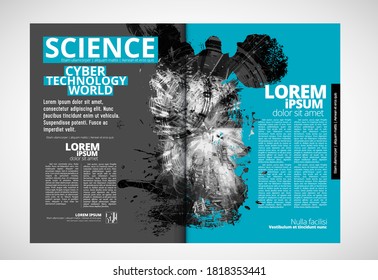 E-book application design, abstract technology concept with 3D rendering background