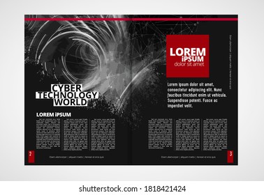 E-book application design with abstract technology concept 