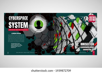E-Book-Anwendungsdesign mit abstraktem Technologiekonzept im Hintergrund