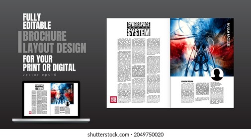 Diseño de aplicaciones de libros electrónicos con concepto de tecnología abstracta en segundo plano