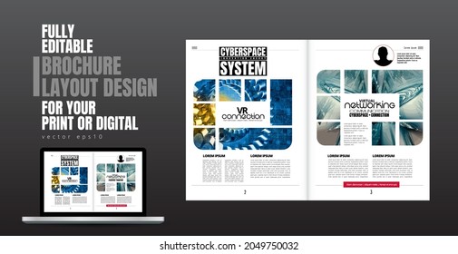 Diseño de aplicaciones de libros electrónicos con concepto de tecnología abstracta en segundo plano