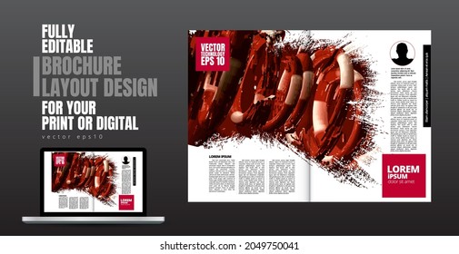 E-book application design with abstract technology concept in background