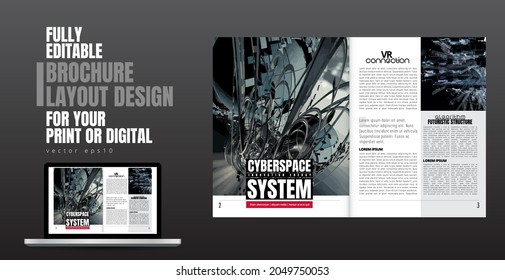 Diseño de aplicaciones de libros electrónicos con concepto de tecnología abstracta en segundo plano