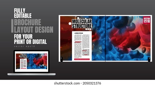 E-book application design with abstract technology concept in background