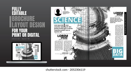 Diseño de aplicaciones de libros electrónicos con concepto de tecnología abstracta en segundo plano