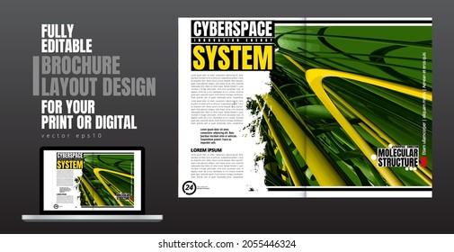 E-book application design with abstract technology concept 