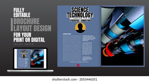 E-book application design with abstract technology concept 