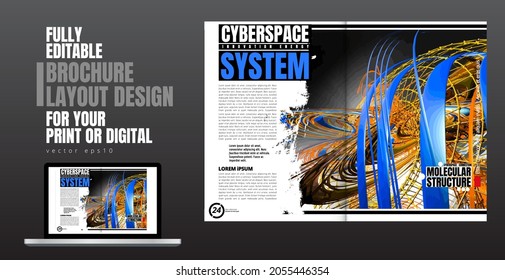 E-book application design with abstract technology concept 
