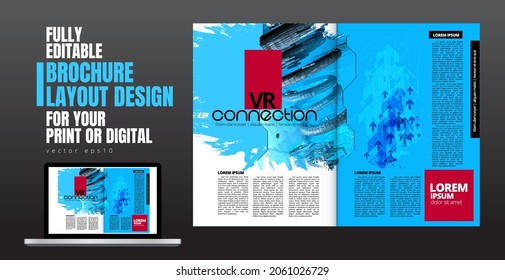 Diseño de aplicaciones de libros electrónicos con concepto de tecnología abstracta en segundo plano