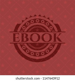 ebook badge with red background