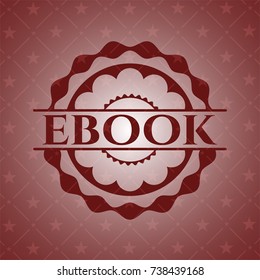 ebook badge with red background