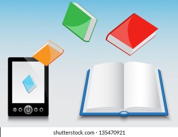 E-book of black fly different paper books