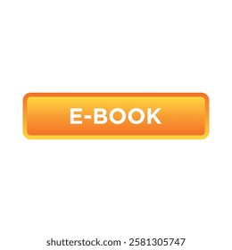 e-book button website vector template