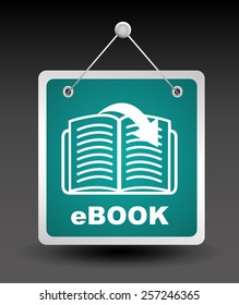 e-book concept design, vector illustration eps10 graphic 