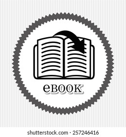 e-book concept design, vector illustration eps10 graphic 