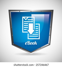 e-book concept design, vector illustration eps10 graphic 