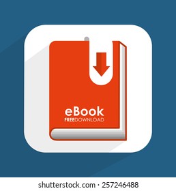 e-book concept design, vector illustration eps10 graphic 