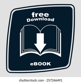 e-book concept design, vector illustration eps10 graphic 