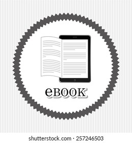 e-book concept design, vector illustration eps10 graphic 