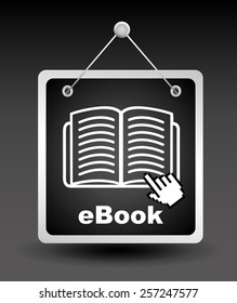 e-book concept design, vector illustration eps10 graphic 