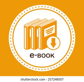 e-book concept design, vector illustration eps10 graphic 