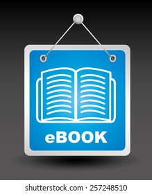 e-book concept design, vector illustration eps10 graphic 