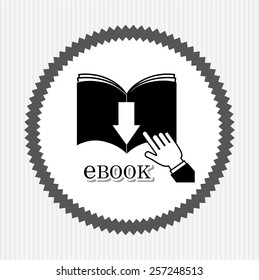 e-book concept design, vector illustration eps10 graphic 