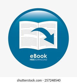 e-book concept design, vector illustration eps10 graphic 